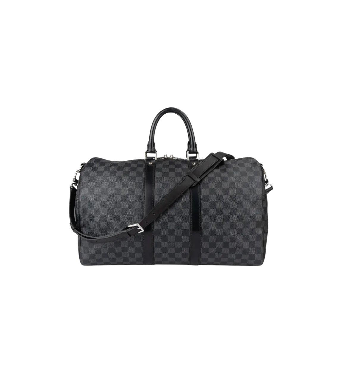 Louis Vuitton Leather Duffel - Grey